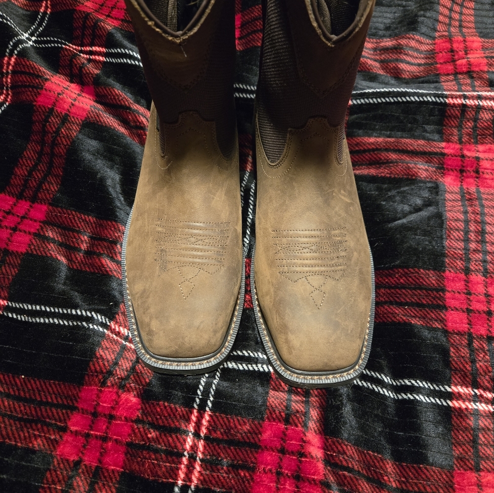 Men's Brown Leather Western Boots